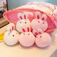thumbnail image 5 of 1 juego de muñeco de conejo de peluche, adorable almohada de peluche, muñeco de conejito de dibujos animados para niños, 5 of 5