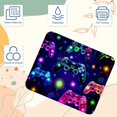thumbnail image 3 of Game Controller Gaming Mousepad Square, 8.3x9.8 Inch Non-Slip Rubber Bottom Printed Mouse Mat for Office and Gaming, 3 of 6