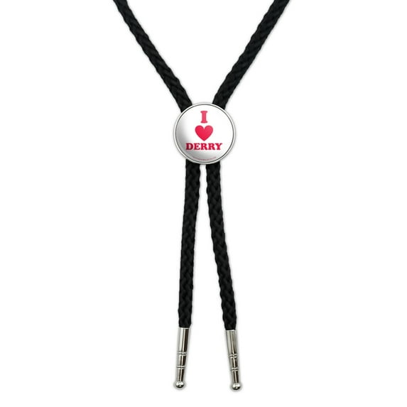 IT: Chapter 2 I Love Derry Western Southwest Cowboy Necktie Bow Bolo Tie