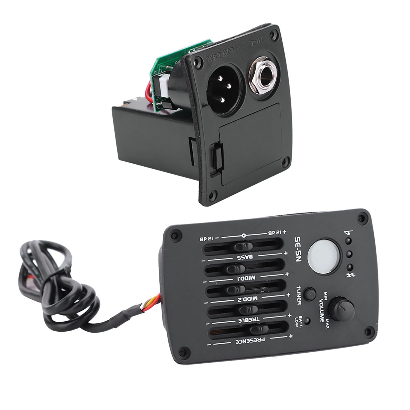 SE‑5N 5 Band EQ Equalizer Pickup Tuner for Acoustic Guitar Musical Instrument Accessory Kit