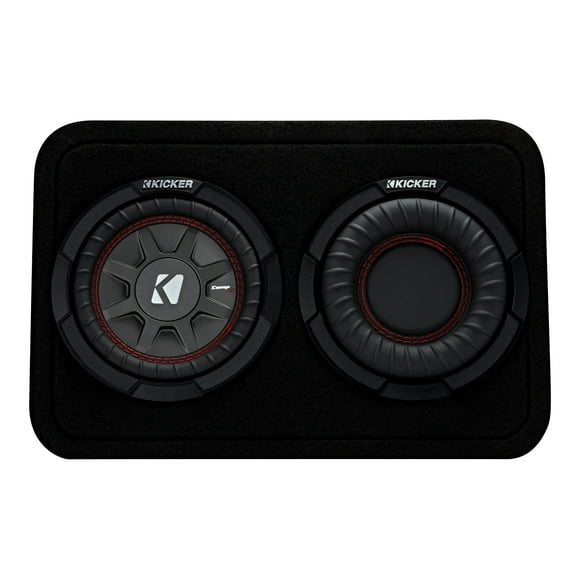 Kicker CompRT Thin Profile 6.75 Inch 2 Ohm Subwoofer Vented Enclosure Speaker