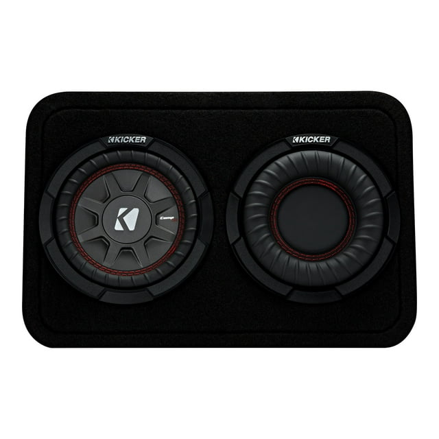 Kicker CompRT Thin Profile 6.75 Inch 2 Ohm Subwoofer Vented Enclosure Speaker