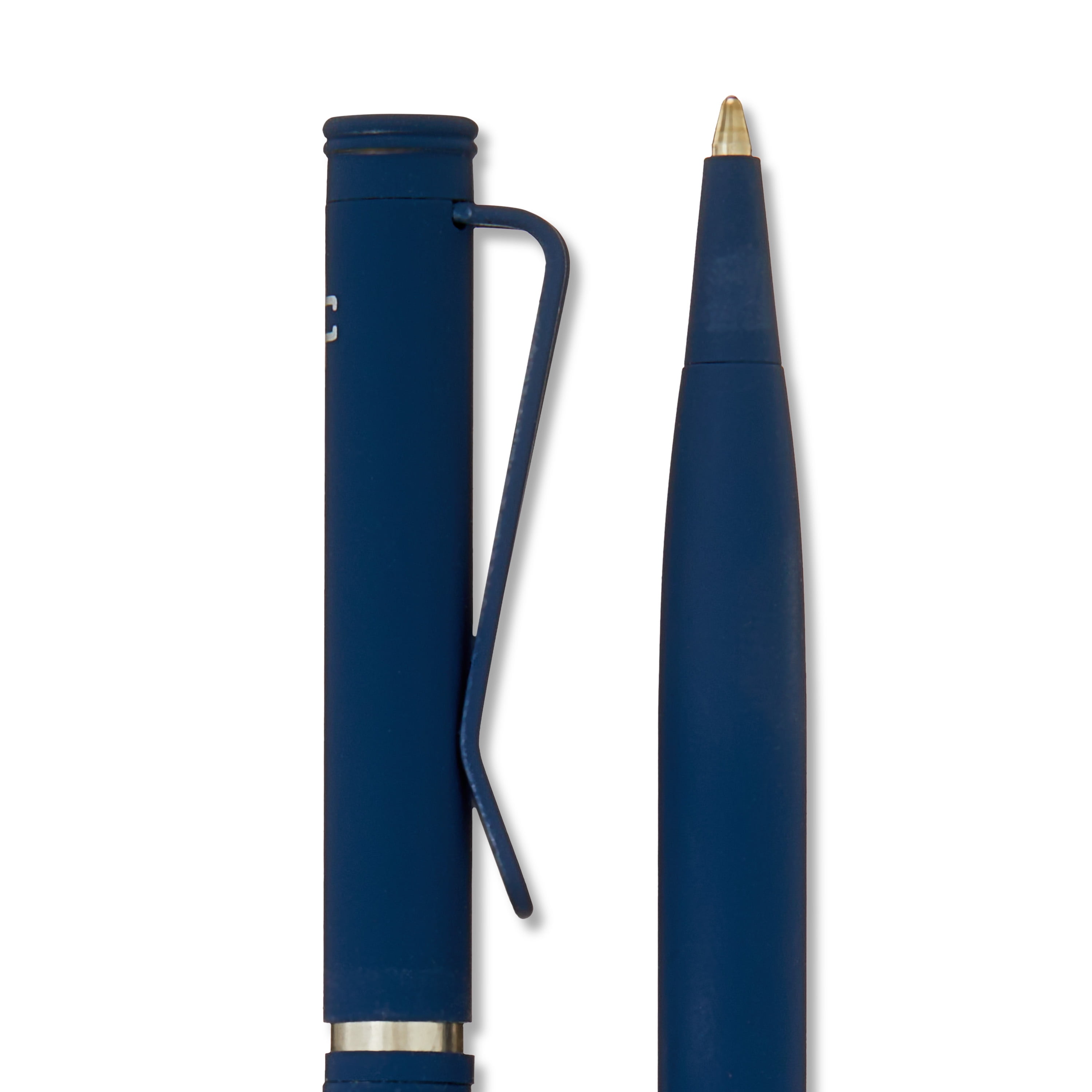 Pen+Gear Twist Ballpoint Hybrid Ink Pens, 1.0mm, Medium Point,  Blue Ink, 2 Count