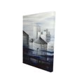 thumbnail image 1 of Gray city with blue clouds - 24"x36" canvas - Print on demand, 1 of 5