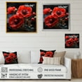 thumbnail image 4 of Designart "Dreamy Whispers Of Red Poppies I" Poppies Floater Framed Canvas Prints, 4 of 5