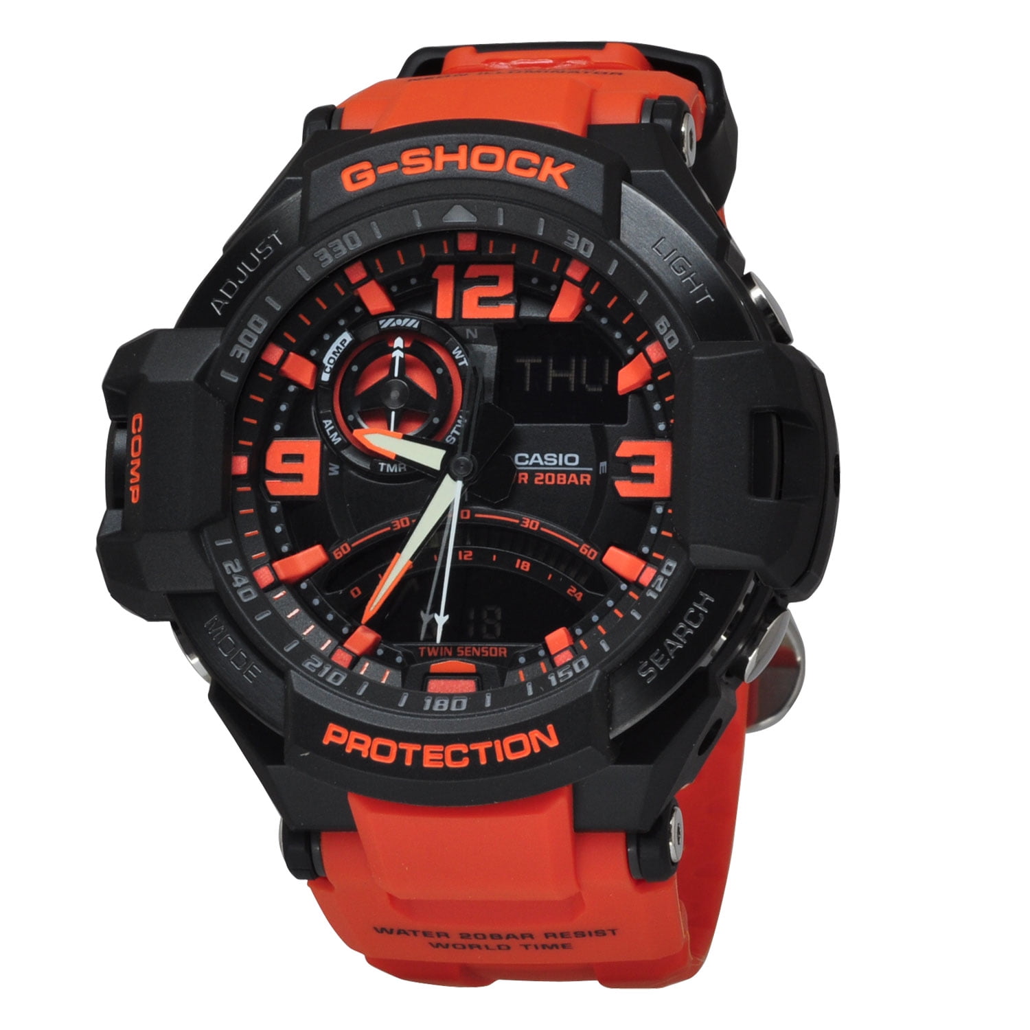 g shock twin sensor neon illuminator