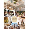 thumbnail image 5 of Pastoral Vintage Botanical Table Cloth, Spring Summer Floral Waterproof Tablecloth for Rectangle Tables, Reusable Washable Fabric Table Cover for Restaurant Kitchen Dining Tables 52"x70", 5 of 6
