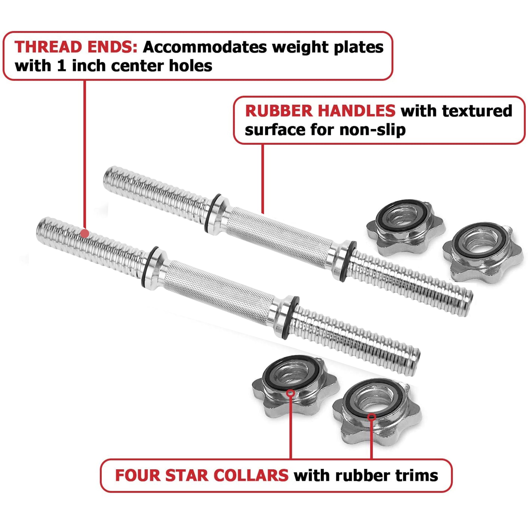 20 inch spinlock online dumbbell bars