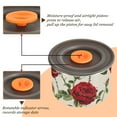 thumbnail image 4 of Red Rose Flower Airtight Coffee Bean Canister 17oz Food Storage Containers with Lids For Gournd, Tea, Sugar, Flour, Rice, Cereal, Candy Cookie Jar, 4 of 8