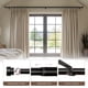 thumbnail image 5 of Barra de cortina Lootkell, moderna, negra, de 122 a 213 cm, ajustable, 5 of 9