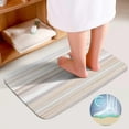 thumbnail image 4 of SKYSONIC Non-Slip 3 Piece Bathroom Rug Set Marble Lines Soft Contour Rug + Toilet Lid Cover + Bath Mat Bathroom Decor, 4 of 6