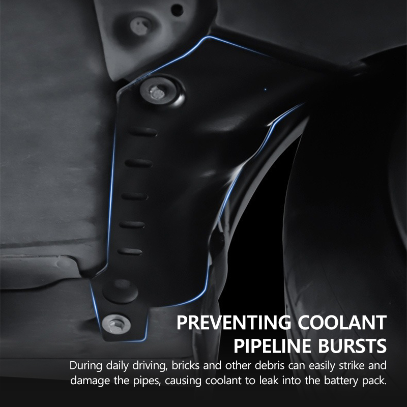 Car Chassis Coolant Pipe Protection Plate For Tesla Model Y Juniper 2025 Anti - Collision Prevent Bursts Cover Durability Underbody Protection Shield Coolant Pipe Guard