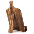 thumbnail image 7 of MyGift Rustic Cutting Board Style Cookbook Stand Holder, Brown Wood, 7 of 7