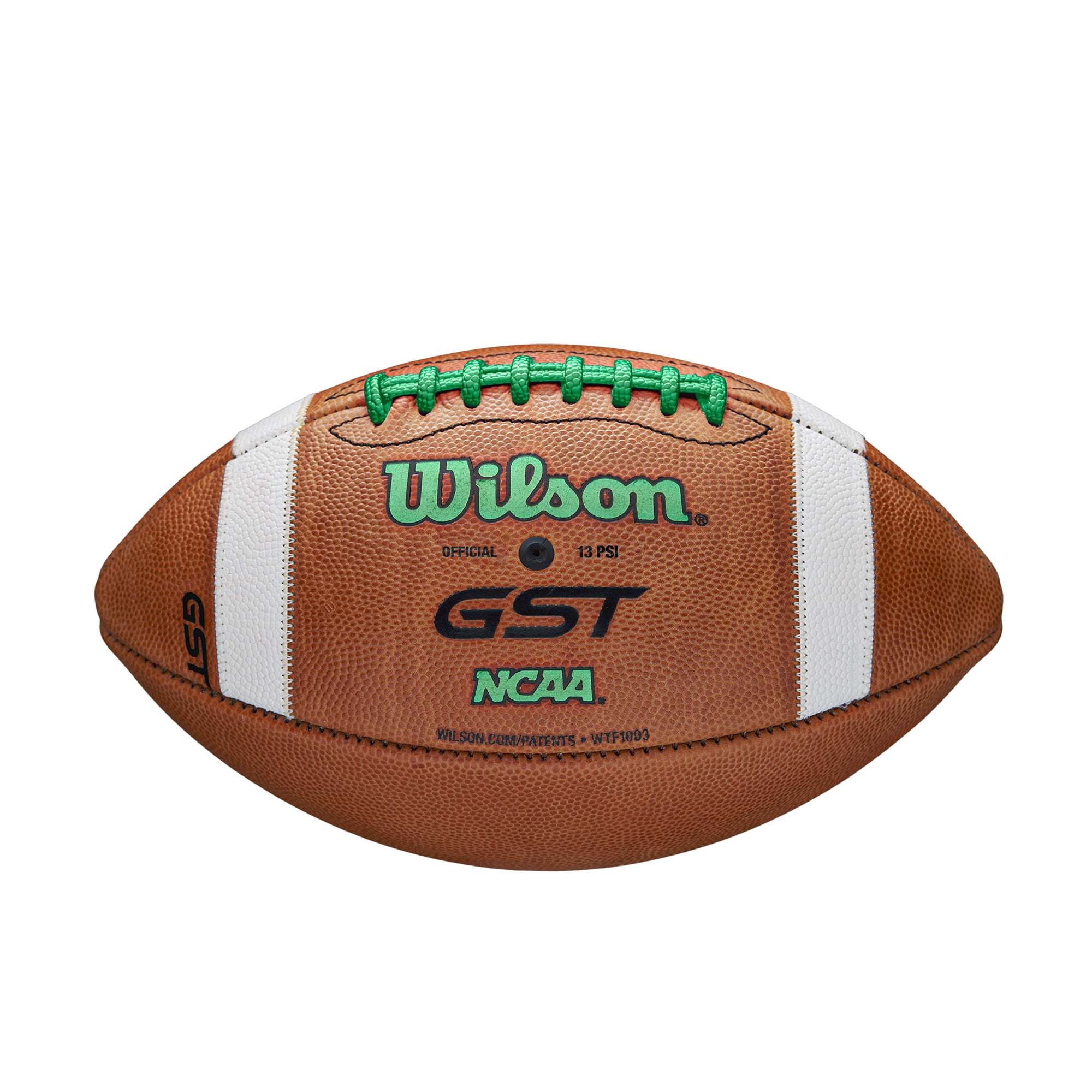 Wilson GST Color Game Football - Green, Official Size