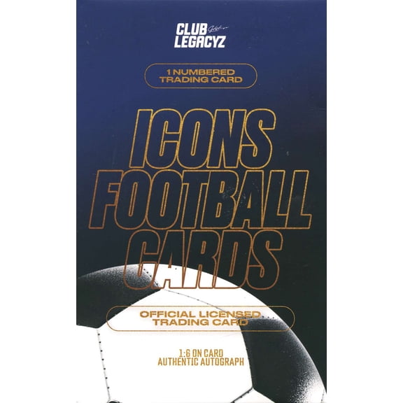 Soccer 2025 Icons Football 2nd Edition Trading Card HOBBY Pack [1 Numbered Trading Card]