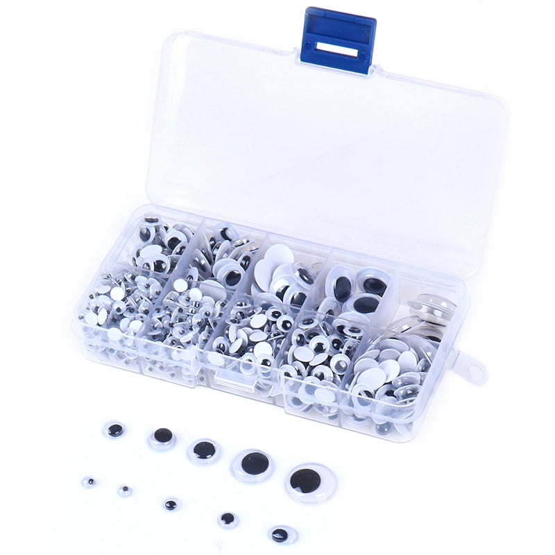 Buytra Self-adhesive mixed eyes for toys doll googly wiggly eyes diy accessories