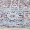 thumbnail image 4 of SAFAVIEH Tucson Hollie Traditional Machine Washable Area Rug, 6' x 6' Round, Rust/Beige, 4 of 9