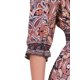 thumbnail image 5 of INSPIRE CHIC Vestido Maxi Boho para Mujeres, Vestido Floral Largo de Verano con Mangas 3/4, Color Marrón, 5 of 6