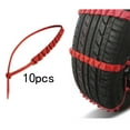 thumbnail image 3 of Tiras de clavos para neumáticos, accesorios reutilizables, 66, portátil, duradero, más nuevo, rojo, para conducción en invierno, cables para DYNWAVEMX Cadenas antideslizantes, 3 of 6