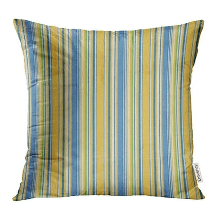 Yellow Striped Pillow - ARHOME Navy Royal Yellow Blue Twill Stripe White Distressed Gold Pastel Primary Worn Pillow Case Pillow Cover 20x20 inch Throw Pillow Covers