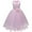 Pink, variant on Odeerbi 2025 Toddler Girls Solid Color Flowers Net Yarn Bowknot Birthday Party Flowers Gown Kids Dresses