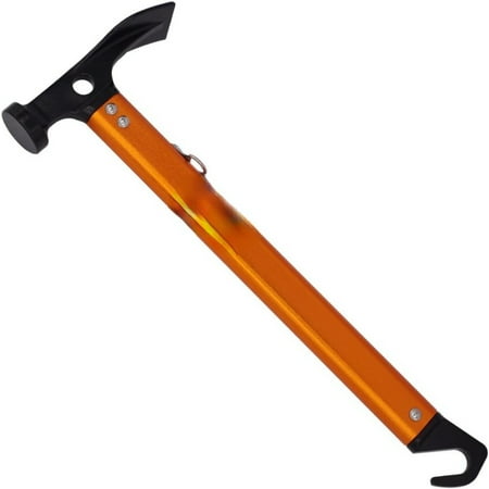 

MOPNGXT Reliable and versatile Lightweight 13-Ounce Hikemax Aluminum Camping Hammer with Removable Tent Stake - Durable Tool for Outdoor Adventures and Backpacking Ideal for Hiking and C