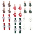 thumbnail image 3 of Entireivity 60Pcs Creative Photo Pegs Christmas Wood Clips Clothespins Photo Clips for DIY, 3 of 8