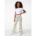 thumbnail image 4 of Girls Flare Pants, AI Digital Print Bell Bottoms,All-Season Sizes 3-13Y, 4 of 6