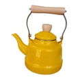 thumbnail image 1 of Elodie Enamel Tea Kettle 1.7L Heat Resistant Coffee Pot for Kitchen Household Party Yellow, 1 of 8