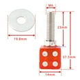 thumbnail image 2 of 2x Motorcycle Bike Plastic Red Dice License Plate Bolt On Screw On Frame Nut, 2 of 6