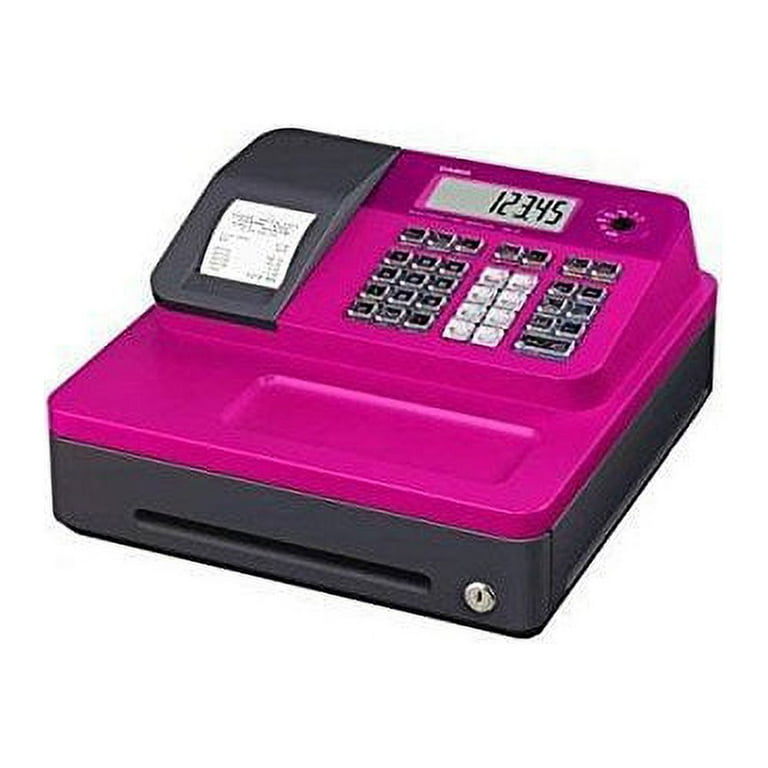 Casio SEG1SC Thermal Print Cash Register, Pink