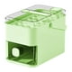 thumbnail image 1 of Bandeja de hielo con tapa, máquina para hacer cubitos de hielo, fácil de transportar, liberación rápida, herramientas para hacer hielo, rejilla para 28 cubos verdes, 1 of 8