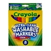 Crayola Washable Marker Set, 8-Colors, Broad, Classic