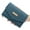 Blue, variant on fashion buckle women's wallet short multi-card slots three-fold coin purse card holder ID bag clutch bag