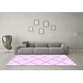 thumbnail image 3 of Ahgly Company Indoor Square Solid Purple Modern Area Rugs, 4' Square, 3 of 4