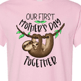 thumbnail image 4 of Inktastic Our 1st Mother's Day Together Cute Mom and Baby Sloth T-Shirt, 4 of 5