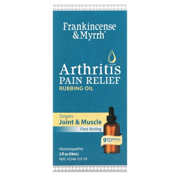 Frankincense & Myrrh Arthritis Pain Relief Rubbing Oil, 2 fl oz (59 ml)