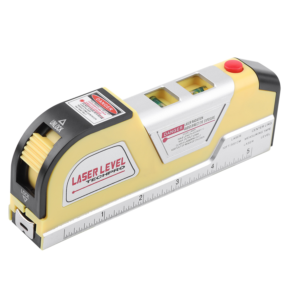 Ashata 3in1 Multifuntional Electric Tape Measuring Laser Level Line