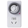 thumbnail image 1 of Lishi Indoor Timer - 24-hour Cycle, 1 Outlet, Plug In, 30-minute Interval, Ideal for Lamps, 1 of 4