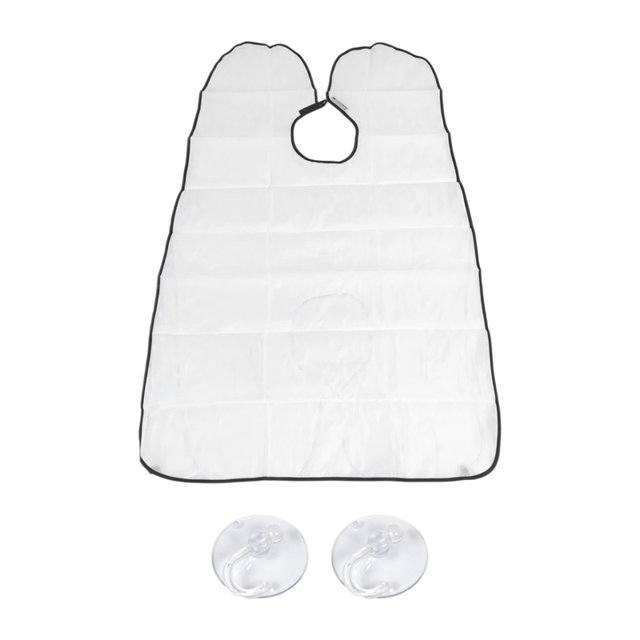 1 Delantal de Afeitar, Recogedor Pelo Barba para Hombres, Afeitado y Recorte, Capa Barba, PañO Aseo Impermeable con Ventosa B
