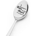 thumbnail image 1 of Mom Mother Christmas Birthday Gift from Son Daughter to Mom Mother Gift Spoon A Mother's Love is The Heart of A Family Spoon Gifts for Mama Mommy Coffee Tea Ice Cream Lover Spoon, 1 of 7