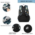 thumbnail image 4 of FORMRS Unisex School Backpack 17" Student Travel Bag with Laptop Compartment, Floral Lemon, 4 of 7