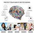thumbnail image 5 of Disketp Colored Casino Chips Slouchy Beanie Hip-Hop Soft Lightweight Running Beanie Adult Hats Chemo Cap for Men Women, 5 of 8