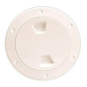 Smooth Center Screw Out Deck Plate, Beige