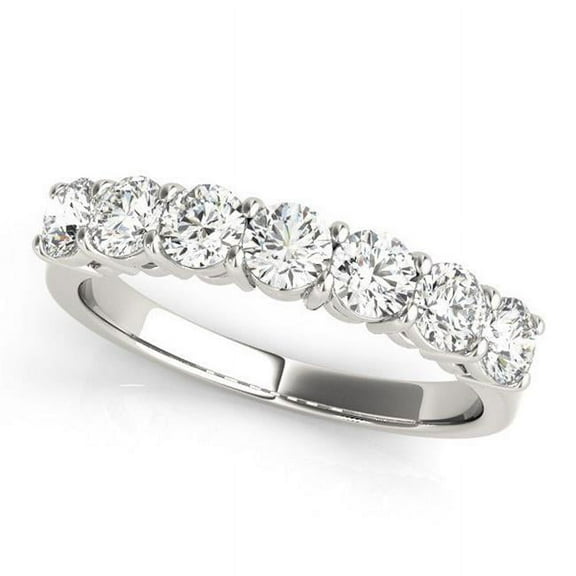 0.25 CT 14K White Gold Lab Grown Diamond Band, Size - 6