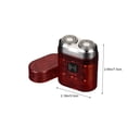 thumbnail image 3 of Binmer Expérience de Rasage Sans Effort avec le Mini Rasoir Transparent Portable pour Hommes Doté de Deux Lames Rotatives Rechargeable et Lavable à l'Eau, 3 of 8