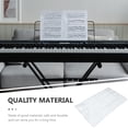 thumbnail image 4 of MOVTOP Housse de Clavier de Piano Transparente en PEVA pour Protection, Anti-Poussière, Résistante à l'Usure, 61 Touches, 4 of 7