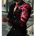 thumbnail image 1 of Camisas hawaianas con notas musicales, camisas de moda con estampado 3D, camisas de moda para hombres, blusas casuales de playa, blusas con solapa, ropa para hombres con botones, 1 of 6
