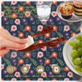 thumbnail image 6 of Pioneer Flower Floral Print Pattern Round Tablecloth 60 X 60 Inch, Wrinkle Resistant Wipeable Table Cloth for Kitchen Dining Picnic Patio Party, 6 of 6