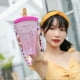 thumbnail image 3 of Straw Cup Cute Fruit Design Aislamiento Térmico Botella De Agua Con Correa Para El Hombro Hombro A Prueba De Fugas Contenedor De Agua Para Niños Al Aire Libre Niños seitruly HA026788-01, 3 of 6
